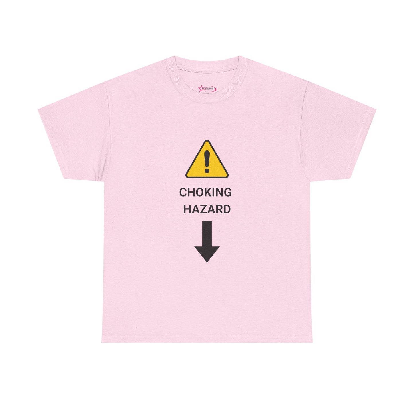 "CHOKING HAZARD' Unwearablez 'Caution' meme Collection Unisex tee - EU EDITION