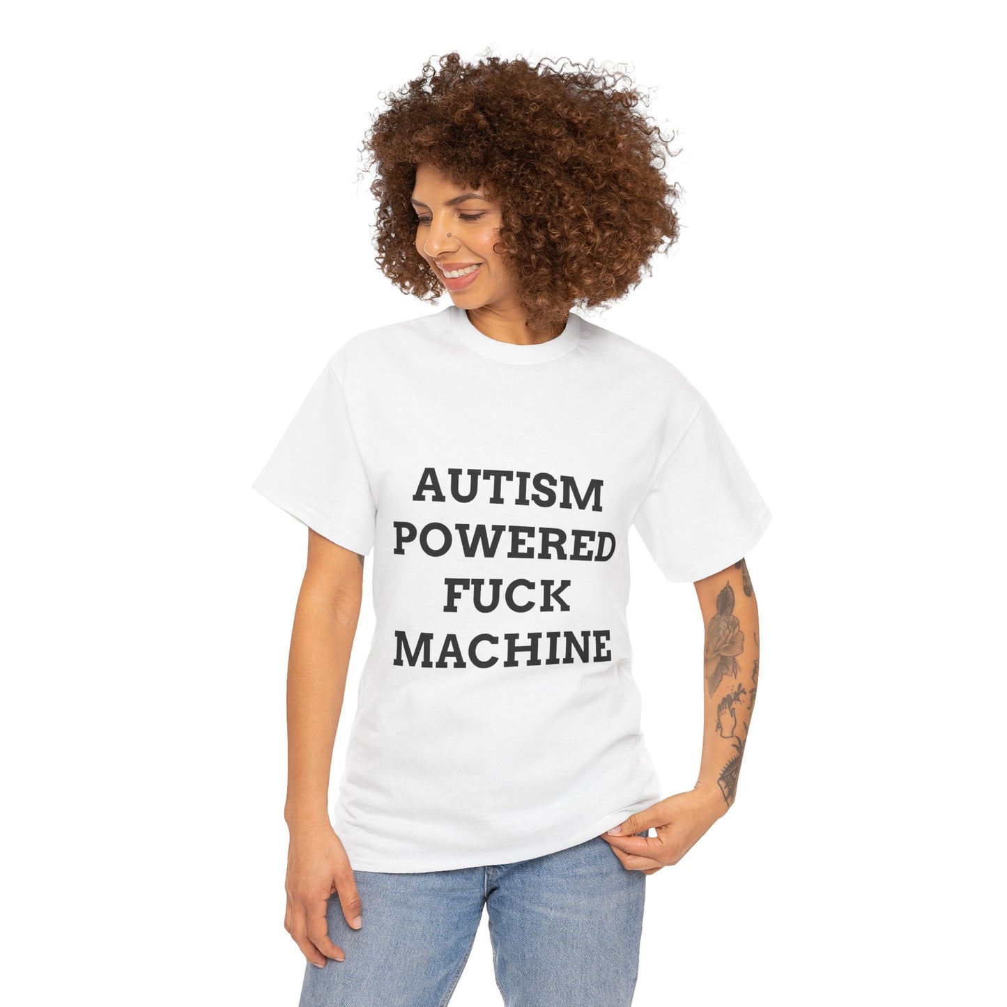 "AUTISM POWERED F*CK MACHINE" - Unwearablez 'AUTISM' meme Collection Unisex tee