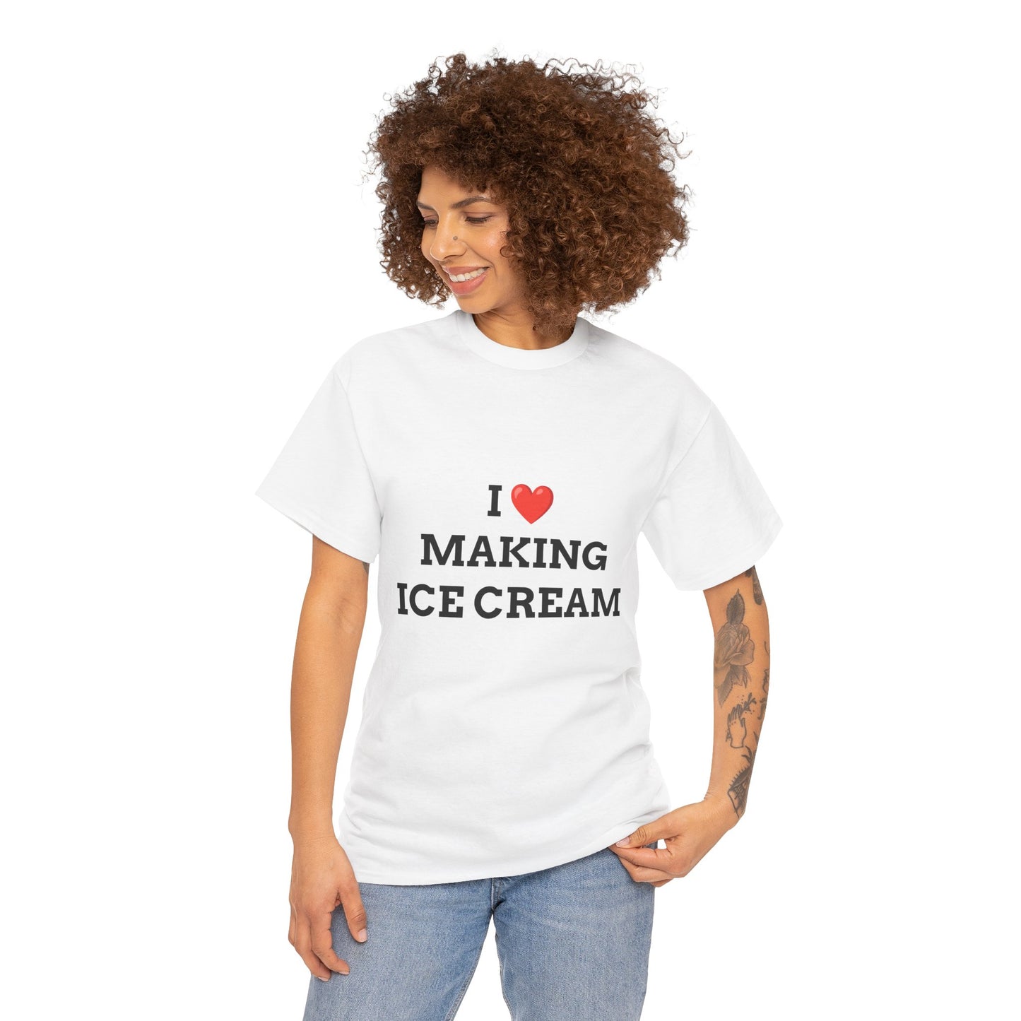 "I LOVE MAKING ICE CREAM" - Unwearablez 'ICE CREAM' meme Collection Unisex tee - EU EDITION