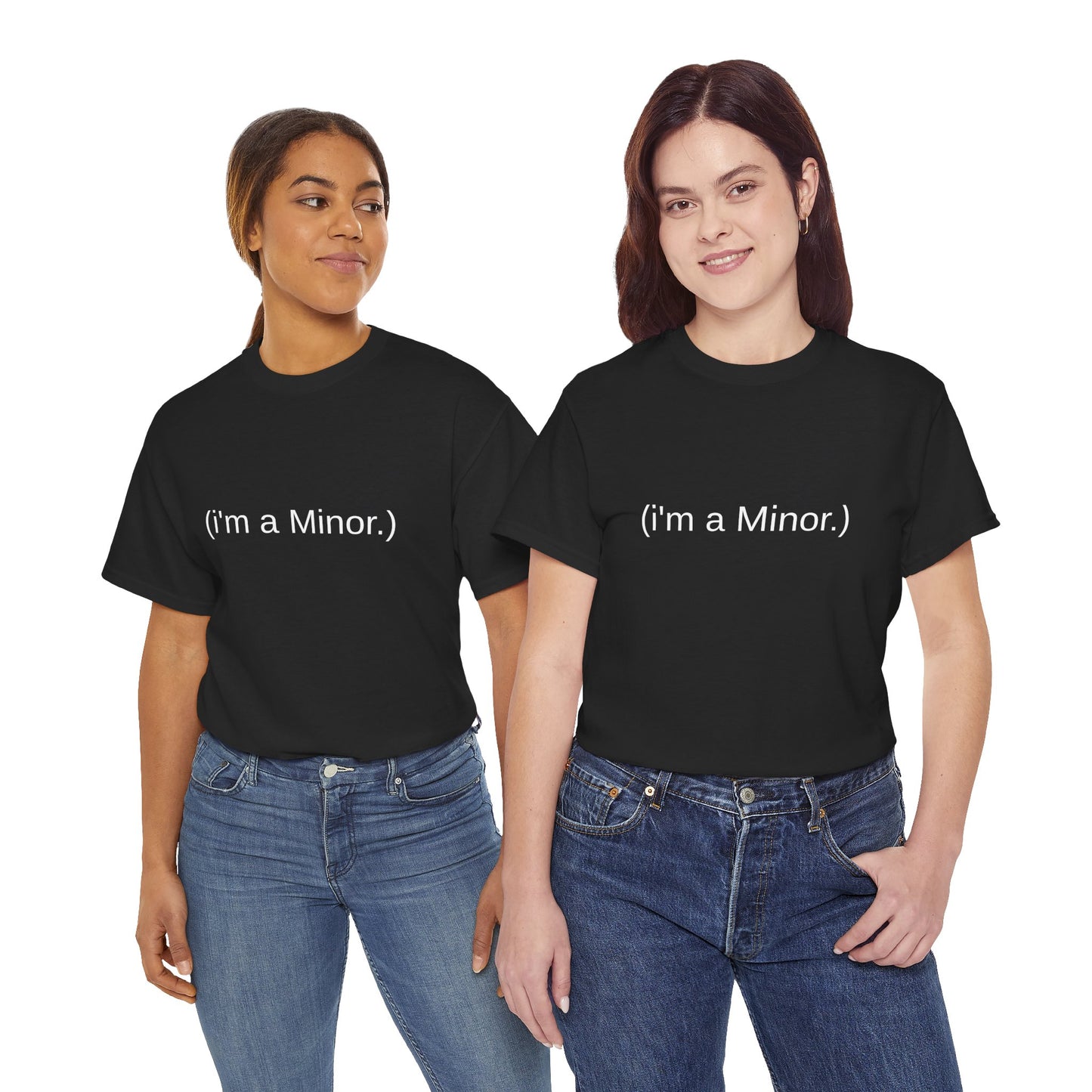 "(i'm a minor)" - Unwearablez 'ILLEGAL' meme Collection Unisex tee - US Edition