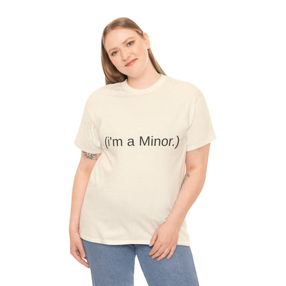 "(i'm a minor.)" - Unwearablez 'ILLEGAL' meme Collection Unisex tee - EU Edition