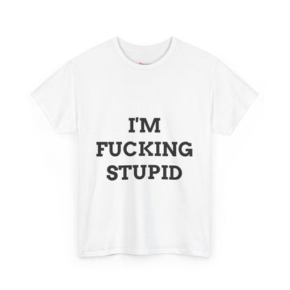 'F*CKING STUPID (V2)' - Unwearablez couple's bundle - WHITE