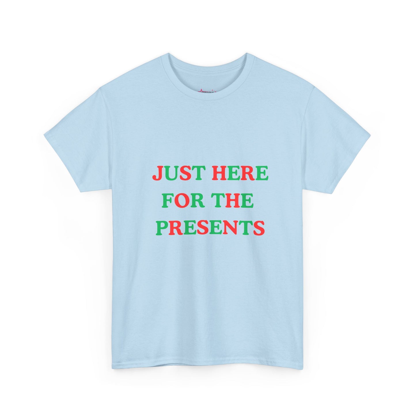 "JUST HERE FOR THE PRESENTS" - Unwearablez 'Xmas' Collection Unisex tee - US Edition