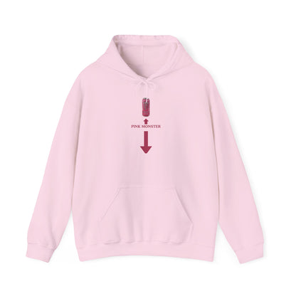 "Pink Monster" Unwearablez 'Monster' meme Collection Unisex Hoodie