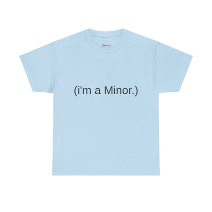 "(i'm a minor.)" - Unwearablez 'ILLEGAL' meme Collection Unisex tee - EU Edition