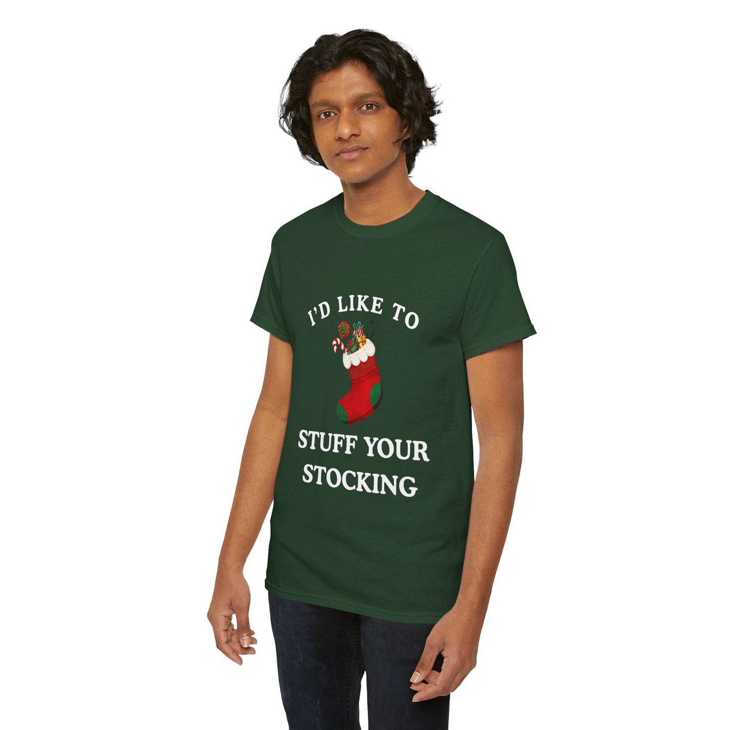"I'D LIKE TO STUFF YOUR STOCKING" - Unwearablez' 'Xmas' Collection Unisex tee - US Edition
