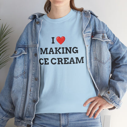 "I love Making Ice Cream" - Unwearablez 'Ice Cream' meme Collection Unisex tee