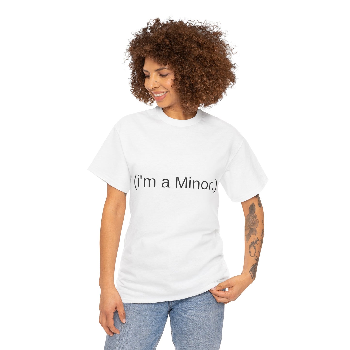 "(i'm a minor.)" - Unwearablez 'ILLEGAL' meme Collection Unisex tee - EU Edition
