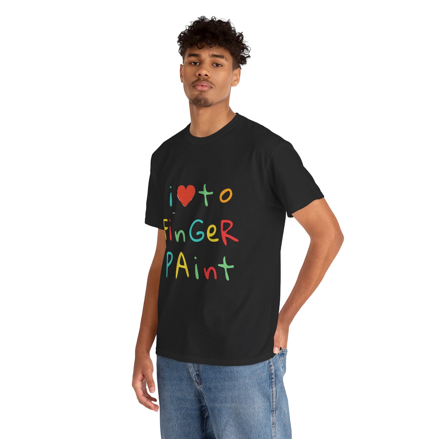 "I LOVE TO FINGER PAINT" - Unwearablez 'FINGER PAINT' meme Collection Unisex tee - EU EDITION
