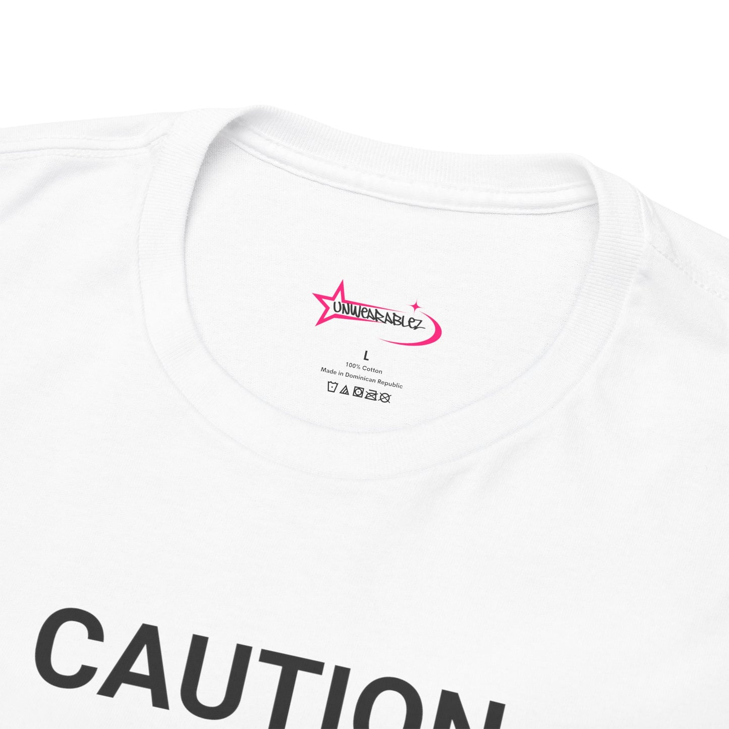"SLIPPERY WHEN WET" - Unwearablez 'Caution' meme Collection Unisex tee