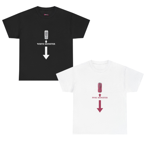 'WHITE/PINK MONSTER - Unwearablez couple's bundle