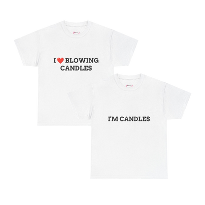 'BLOWING CANDLES' - Unwearablez couple's bundle - WHITE