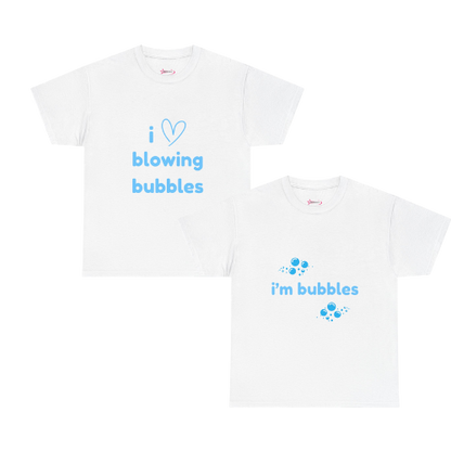 'Blowing Bubbles' - Unwearablez couple's bundle - WHITE