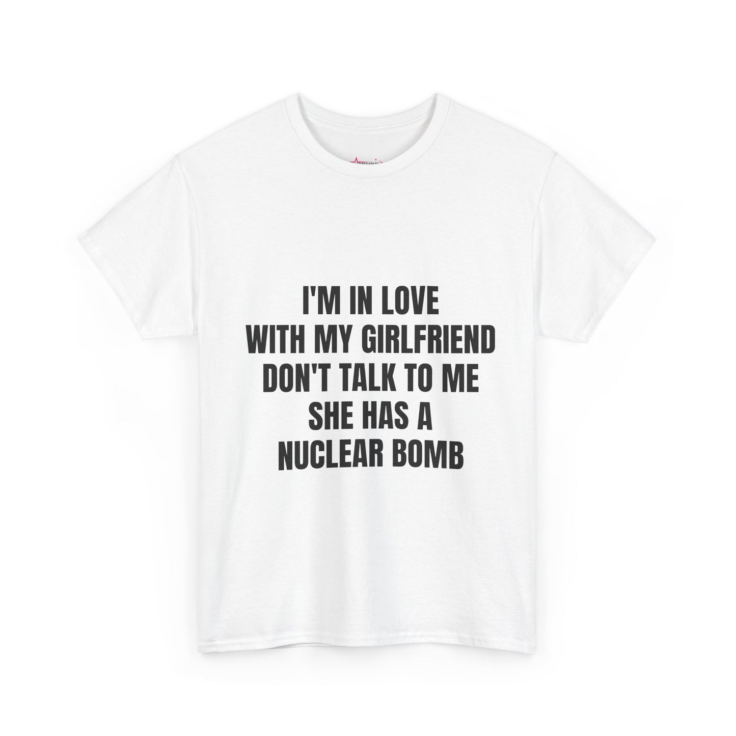 'GF/BF HAS A NUCLEAR BOMB' - Unwearablez couple's bundle - WHITE