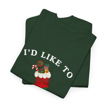 "I'D LIKE TO STUFF YOUR STOCKING" - Unwearablez' 'Xmas' Collection Unisex tee - US Edition