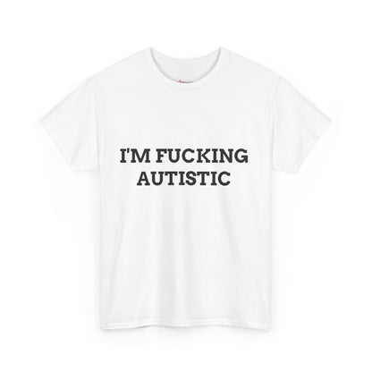 'F*CKING AUTISTIC' (V1) - Unwearablez couple's bundle - WHITE