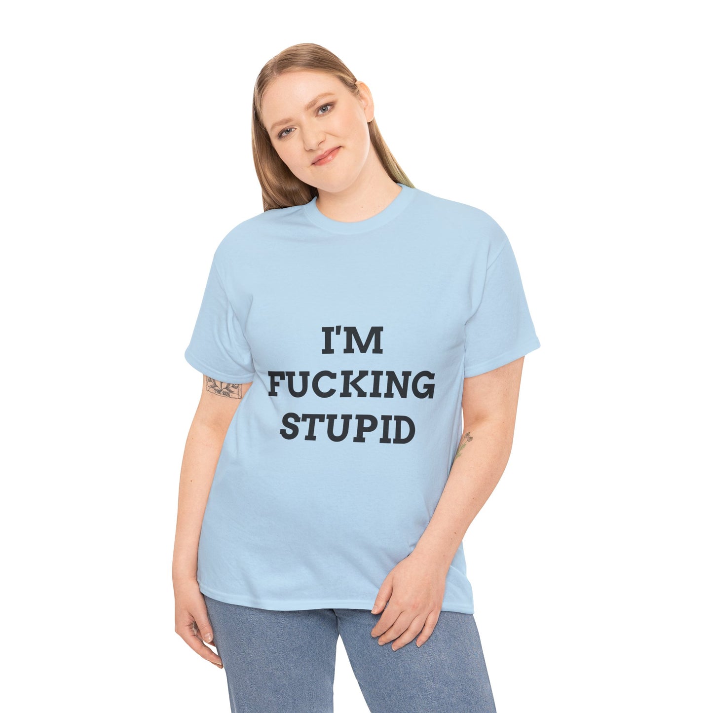 "I'm f*cking Stupid" - Unwearablez 'F*cking Stupid' meme Collection Unisex tee