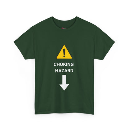 "CHOKING HAZARD' Unwearablez 'Caution' meme Collection Unisex tee - EU EDITION