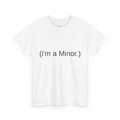 "(i'm a minor.)" - Unwearablez 'ILLEGAL' meme Collection Unisex tee - EU Edition