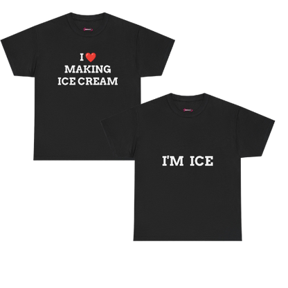 'ICE CREAM' - Unwearablez couple's bundle - BLACK