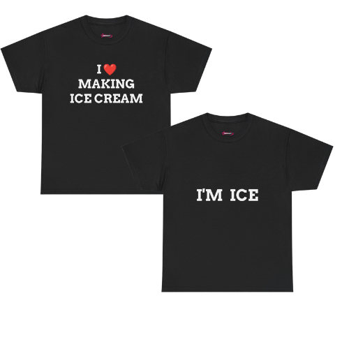 'ICE CREAM' - Unwearablez couple's bundle - BLACK - EU EDITION