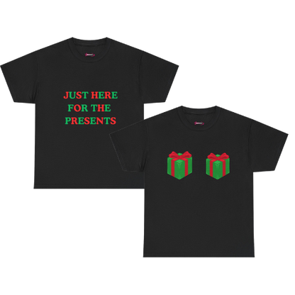 'HERE FOR THE PRESENTS' - Unwearablez 'Xmas' Collection 2 in 1 Couple's Bundle in BLACK - US Edition.