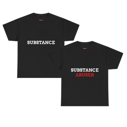 'Substance Abuse' - Unwearablez couple's bundle - BLACK