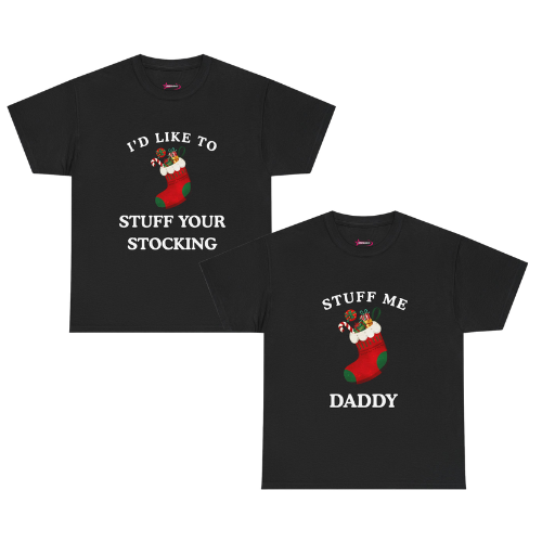 'STOCKING' - Unwearablez 'Xmas' Collection 2 in 1 Couple's Bundle in BLACK - US Edition.