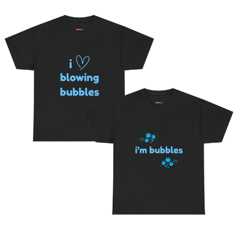 'Blowing Bubbles' - Unwearablez couple's bundle - BLACK