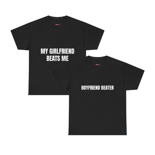'Boyfriend Beater' - Unwearablez couple's bundle - BLACK