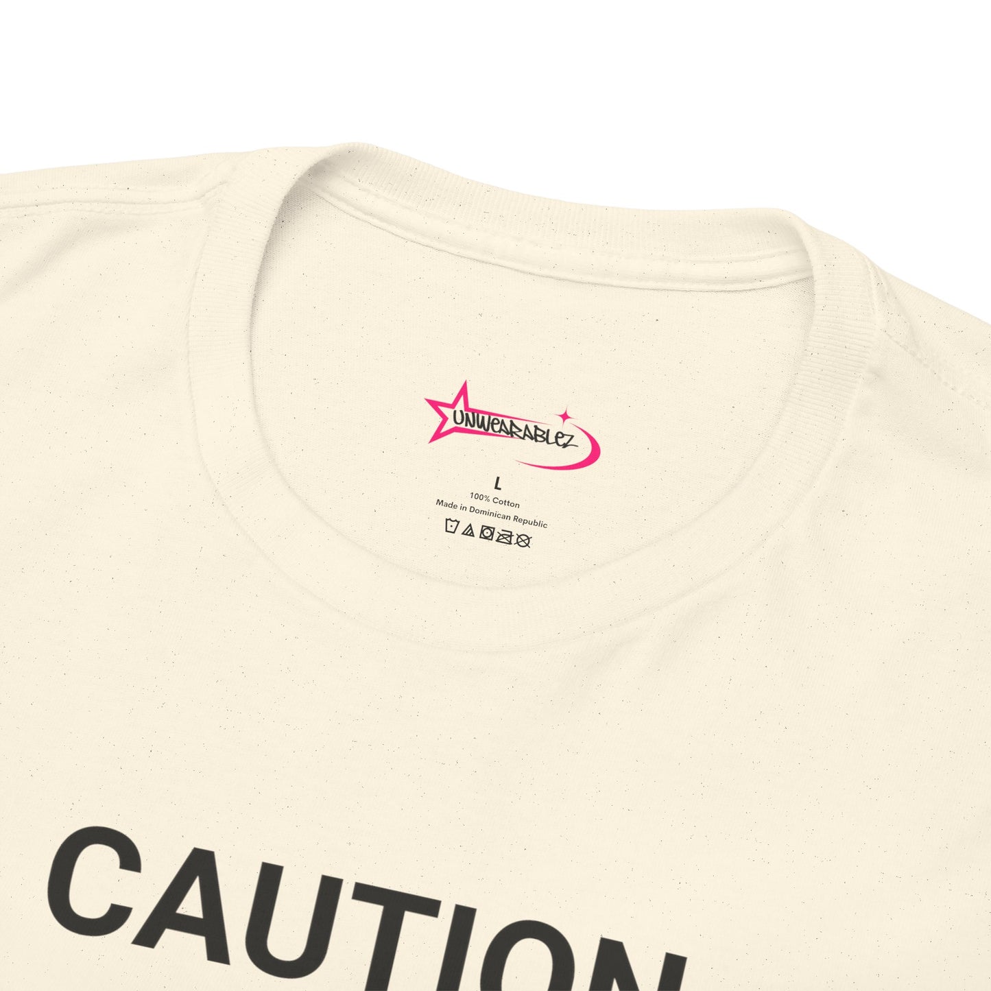 "SLIPPERY WHEN WET" - Unwearablez 'Caution' meme Collection Unisex tee