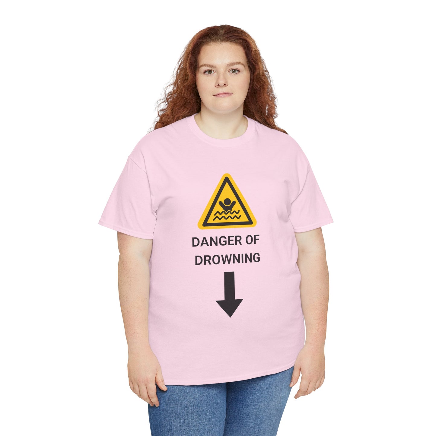 "DANGER OF DROWNING" - Unwearablez 'Caution' meme Collection Unisex tee