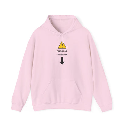 "CHOKING HAZARD' Unwearablez 'Caution' meme Collection Unisex Hoodie