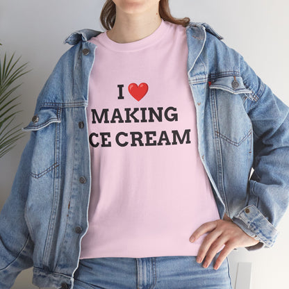 "I love Making Ice Cream" - Unwearablez 'Ice Cream' meme Collection Unisex tee