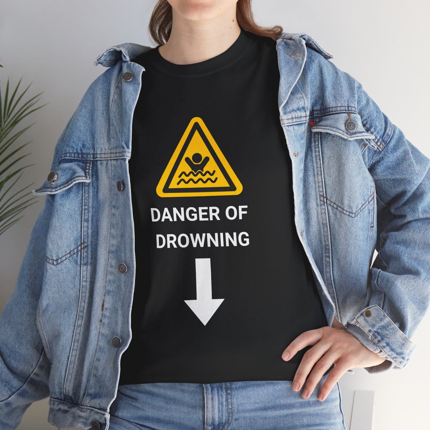 "DANGER OF DROWNING" - Unwearablez 'Caution' meme Collection Unisex tee