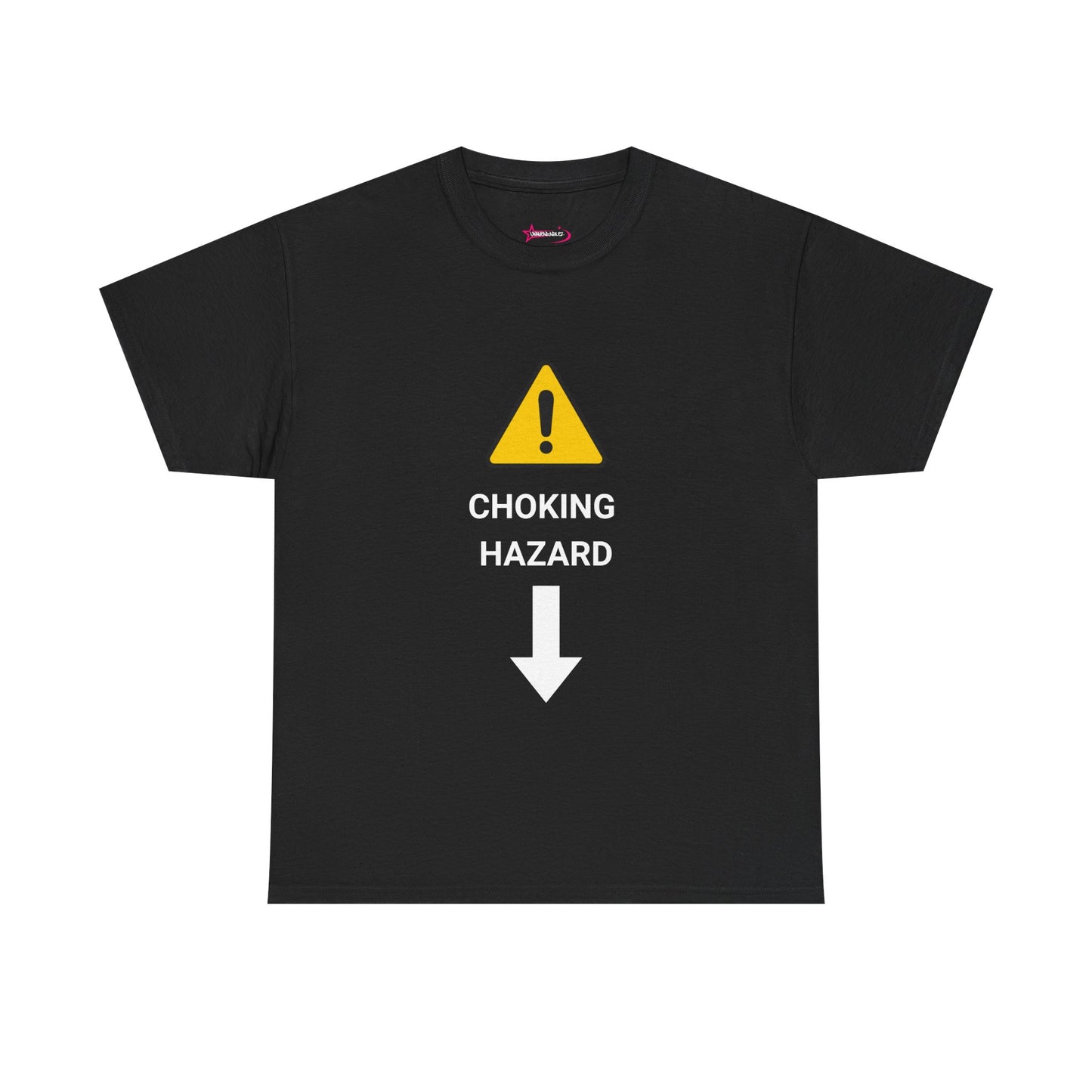 "CHOKING HAZARD' Unwearablez 'Caution' meme Collection Unisex tee - EU EDITION