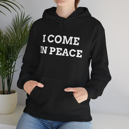 'I COME IN PEACE' - Unwearablez 'Peace' Collection 2 in 1 Couple's Hoodie Bundle in BLACK - US Edition.
