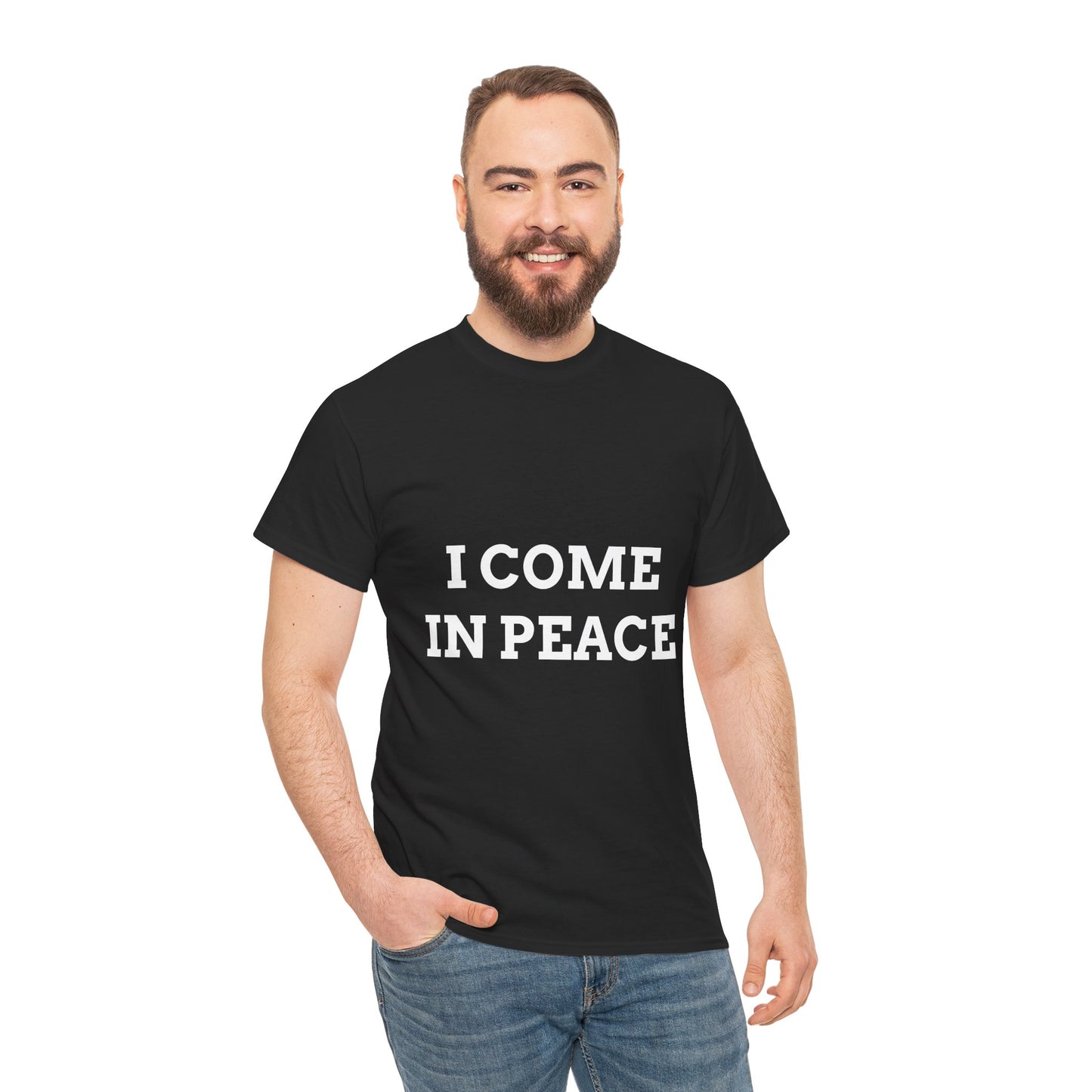 "I COME IN PEACE" - Unwearablez 'PEACE' meme Collection Unisex tee - EU Edition