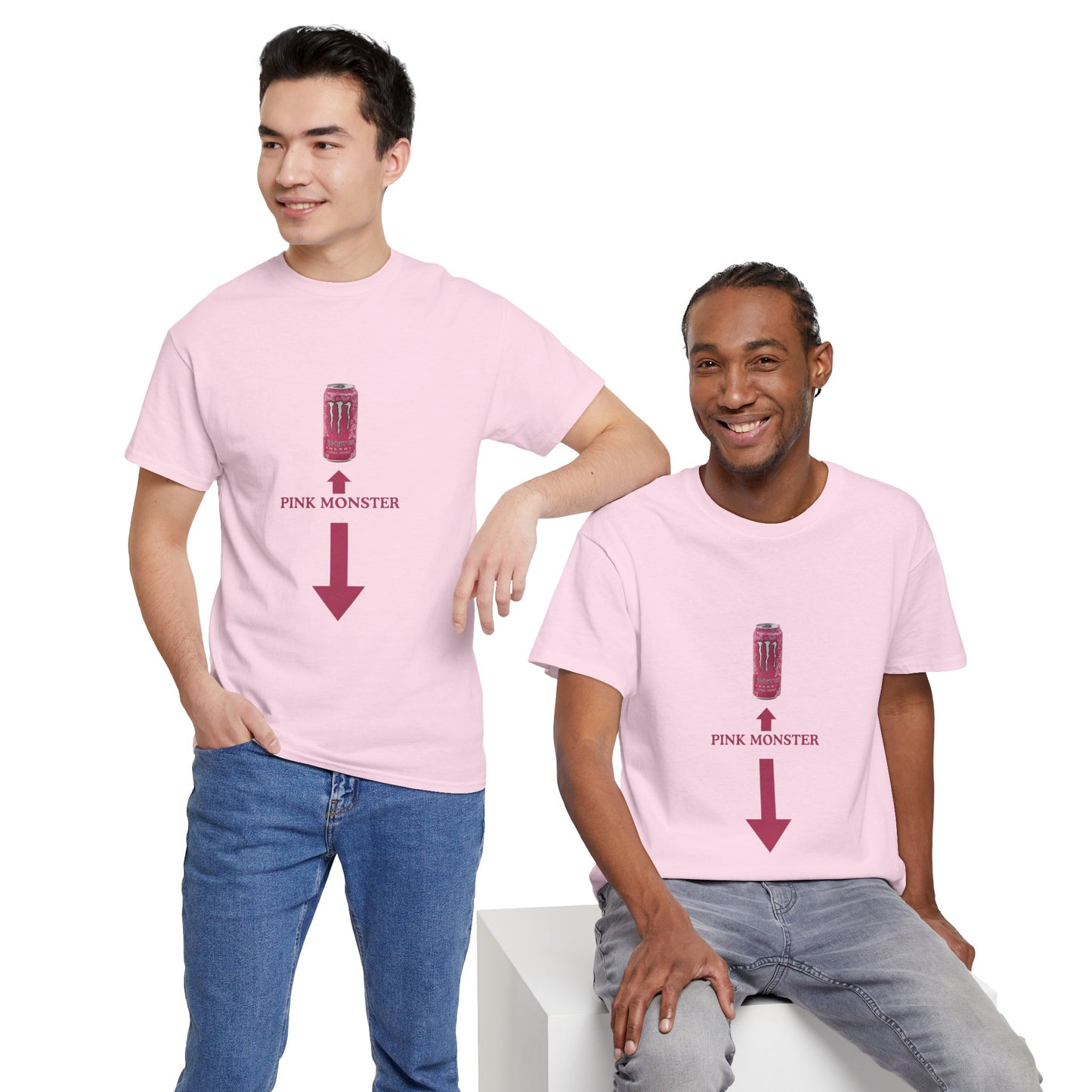 "PINK MONSTER" - Unwearablez 'Monster' meme Collection Unisex tee