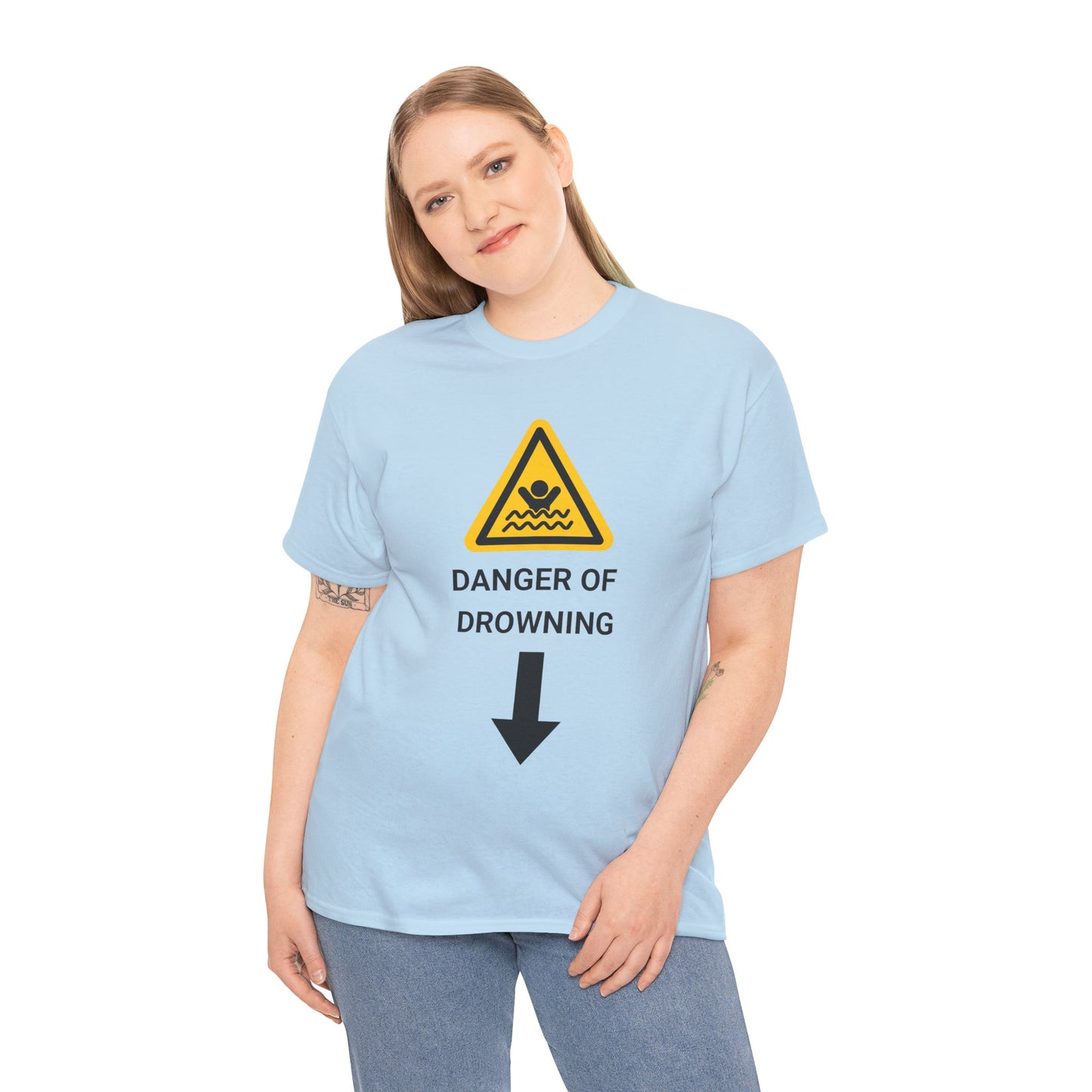 "DANGER OF DROWNING" - Unwearablez 'Caution' meme Collection Unisex tee