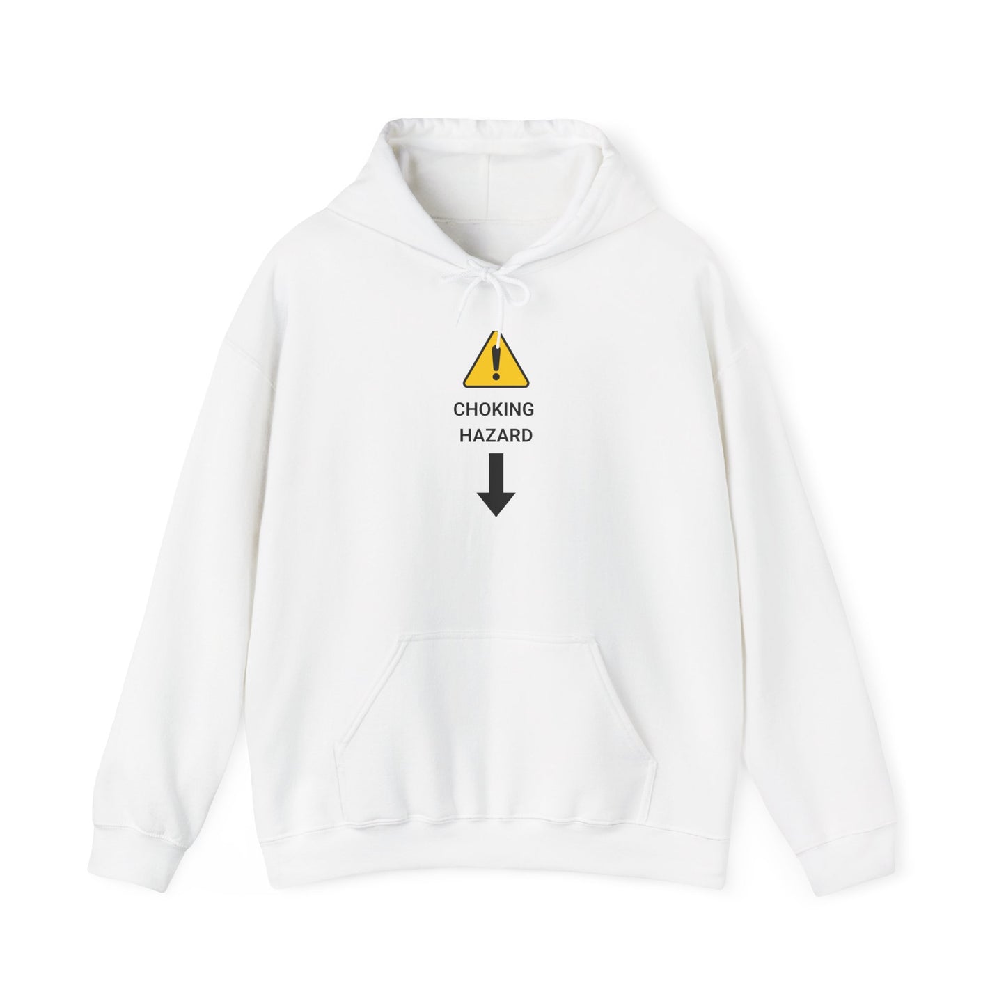 "CHOKING HAZARD' Unwearablez 'Caution' meme Collection Unisex Hoodie