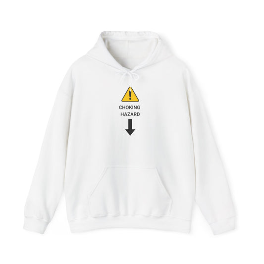 "CHOKING HAZARD' Unwearablez 'Caution' meme Collection Unisex Hoodie