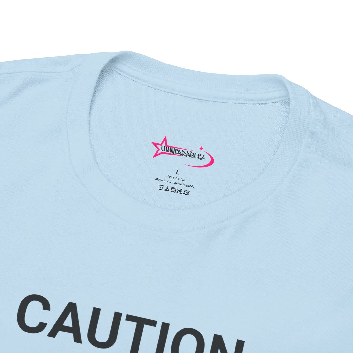 "SLIPPERY WHEN WET" - Unwearablez 'Caution' meme Collection Unisex tee
