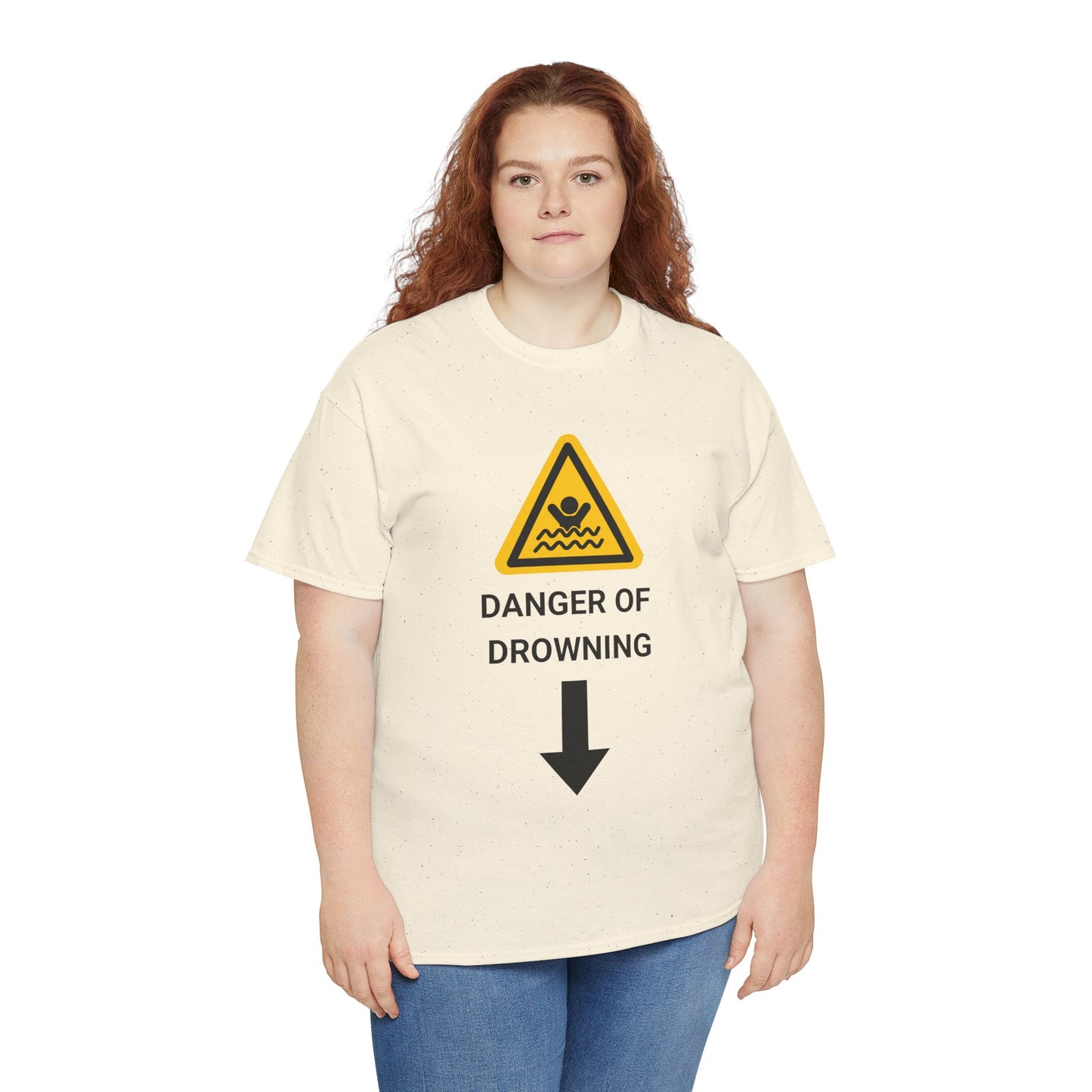 "DANGER OF DROWNING" - Unwearablez 'Caution' meme Collection Unisex tee