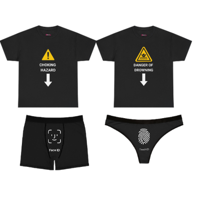ID x CAUTION - Unwearablez' couple's 4 in 1 bundle - US EDITION