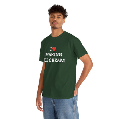 "I love Making Ice Cream" - Unwearablez 'Ice Cream' meme Collection Unisex tee