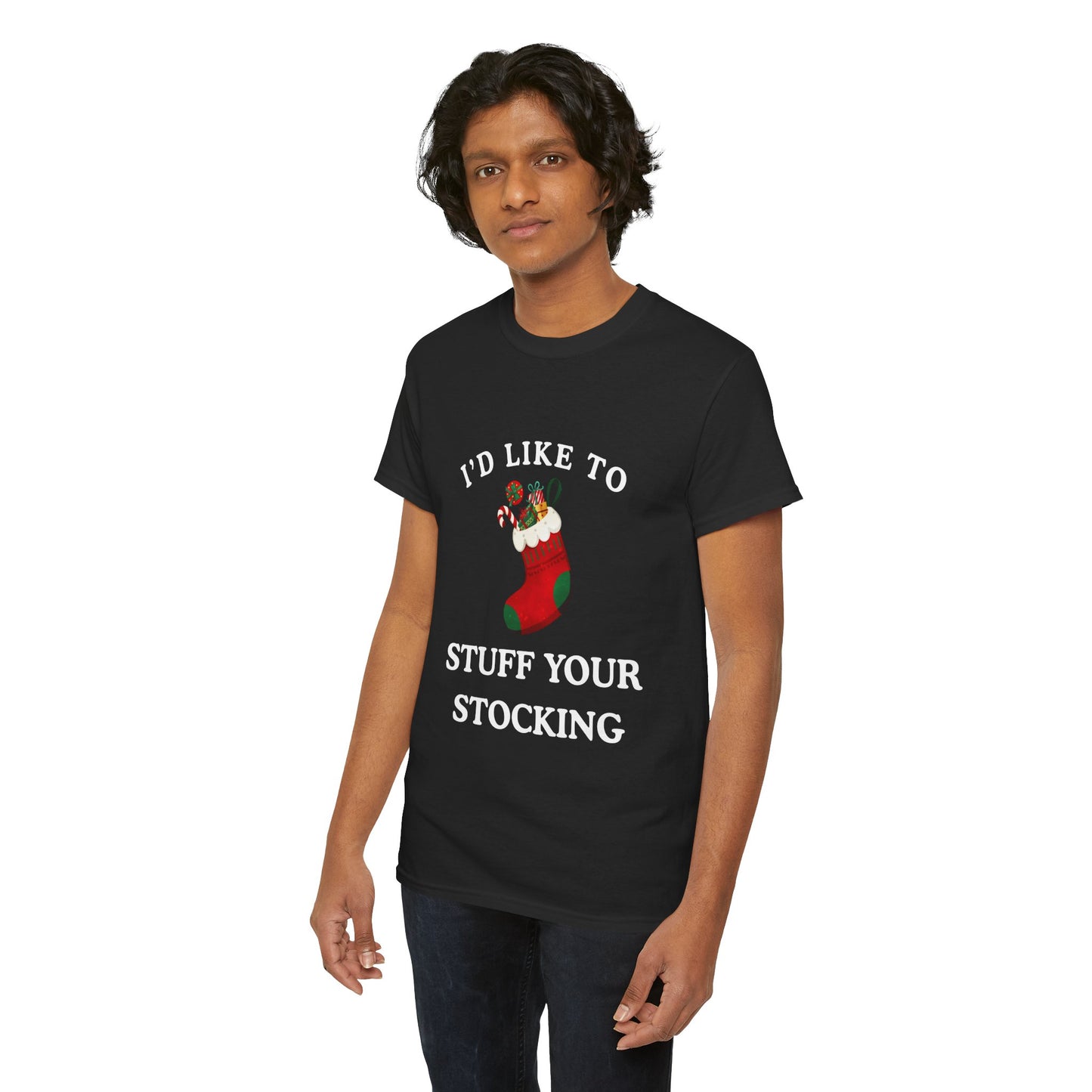 "I'D LIKE TO STUFF YOUR STOCKING" - Unwearablez' 'Xmas' Collection Unisex tee - US Edition