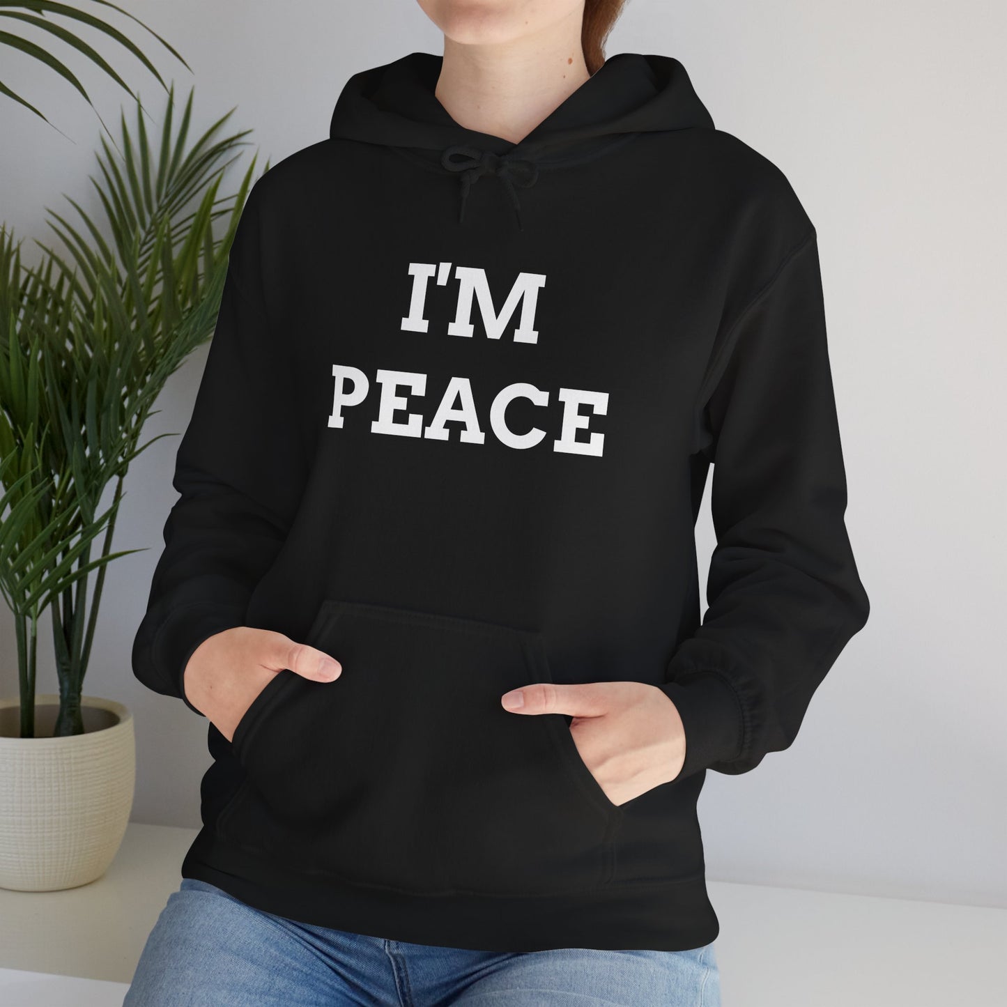 'I COME IN PEACE' - Unwearablez 'Peace' Collection 2 in 1 Couple's Hoodie Bundle in BLACK - US Edition.