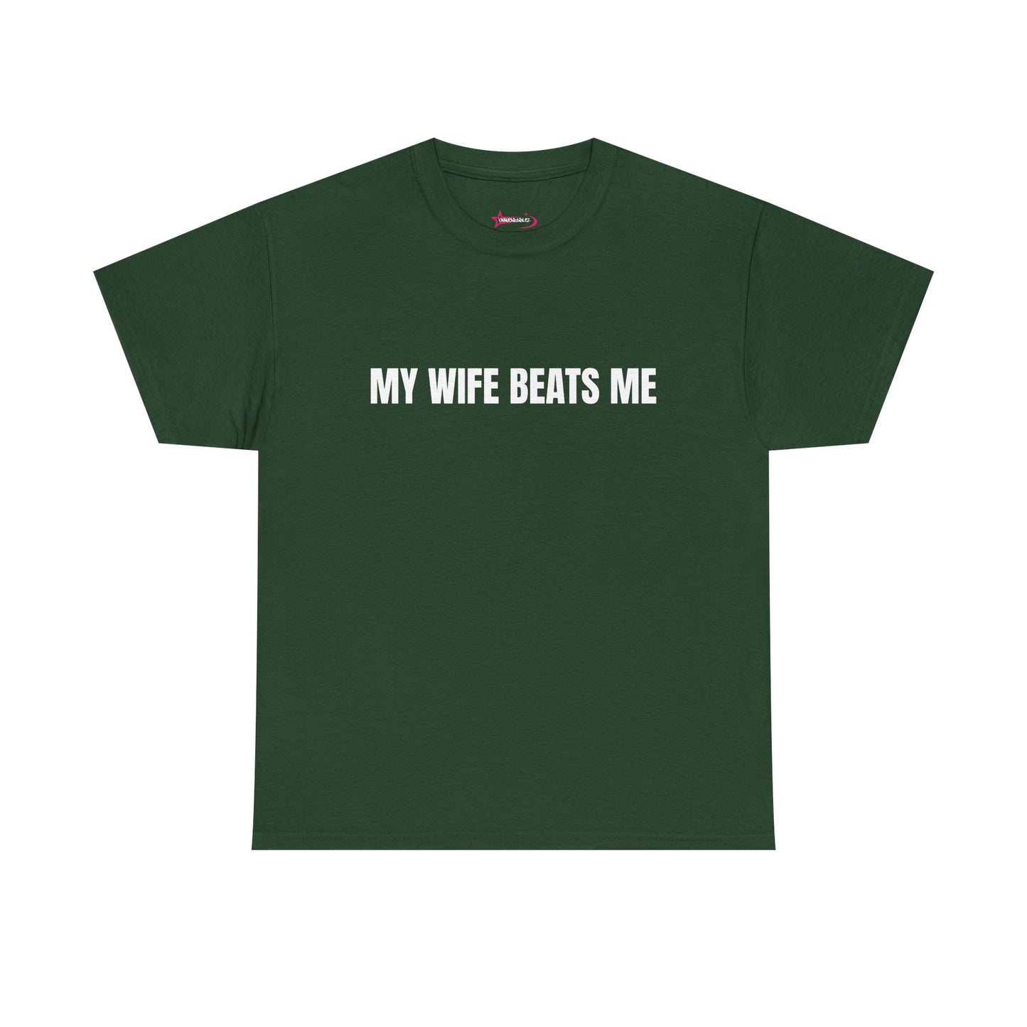 "My wife beats me" - Unwearablez 'Domestic' meme Collection Unisex tee