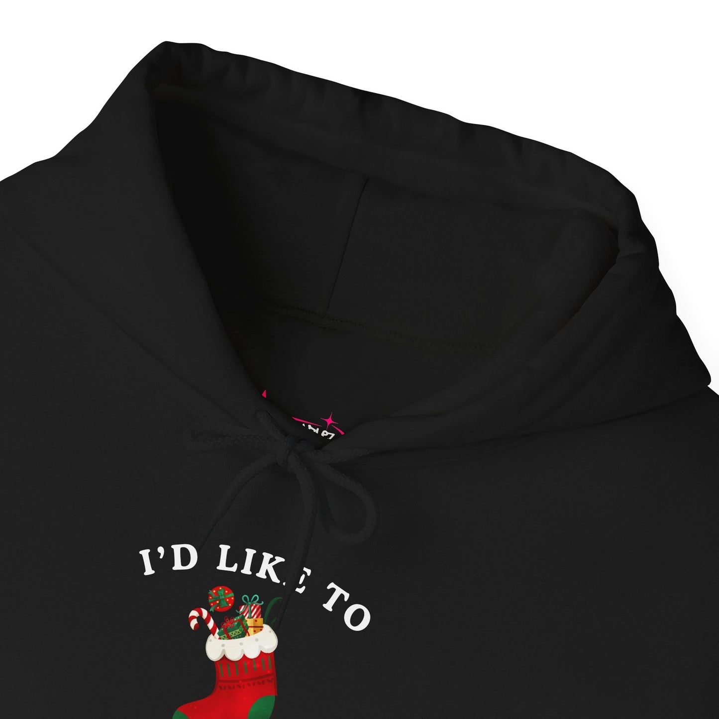 'STOCKING' - Unwearablez 'Xmas' Collection 2 in 1 Couple's Hoodie Bundle in BLACK - US Edition.